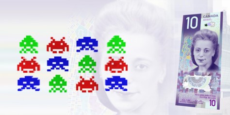 Un jeu Space Invaders pour faire la promo du nouveau 10$ Un jeu Space Invaders pour faire la promo du nouveau 10$
